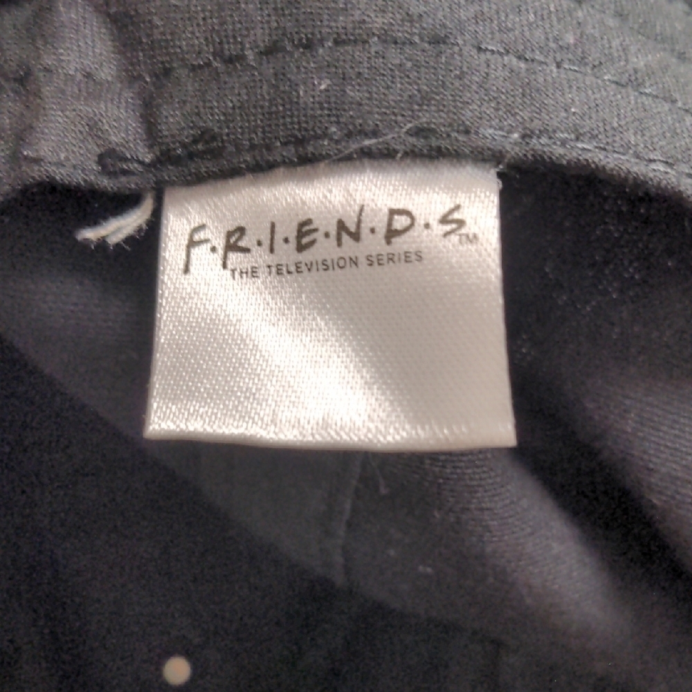 Black 'Friends' Embroidered Cap - Picture 2 of 3